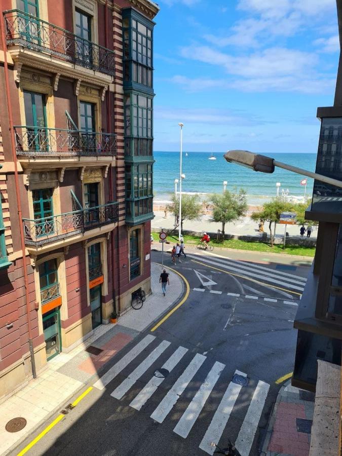 122A - Emblemática vivienda en Playa San Lorenzo Gijón Exterior foto
